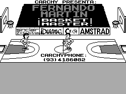 Fernando Martin Basket Master title screen for ZX Spectrum